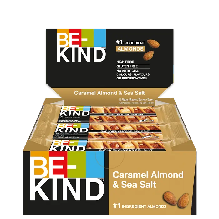 12 x BeKind Core Bar 40 g Caramel Almond & Sea Salt