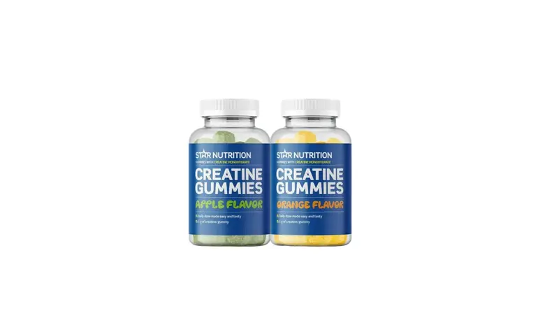 2-Pack Bundle Creatine gummies 75 st Äpple + Apelsin