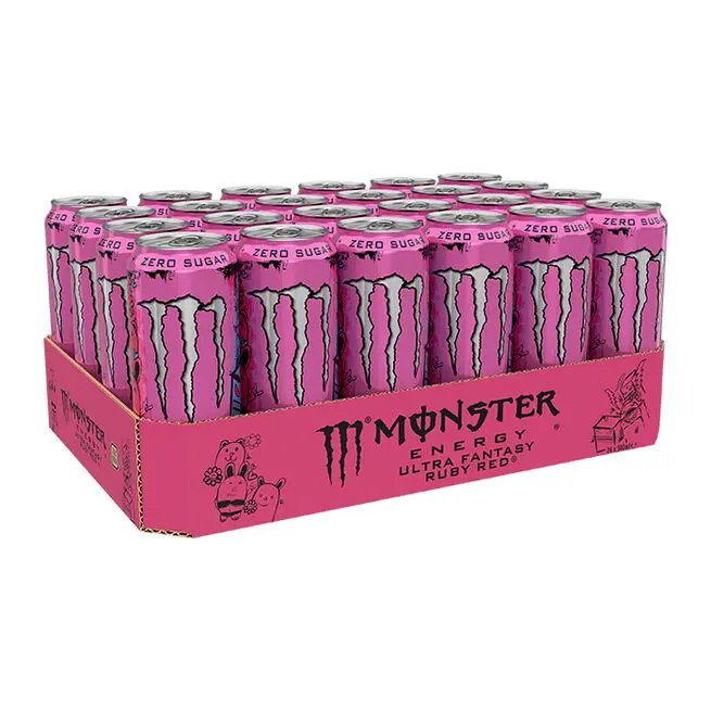24 x Monster Energy Ultra Fantasy 50 cl Ruby Red 2 kr pant