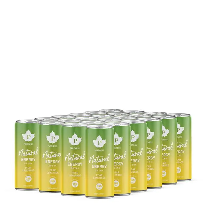 24 x Natural Energy Drink Pear Lemonade 330 ml