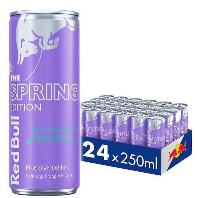 24 x Red Bull Energidryck, 250 ml, Lilac Edition