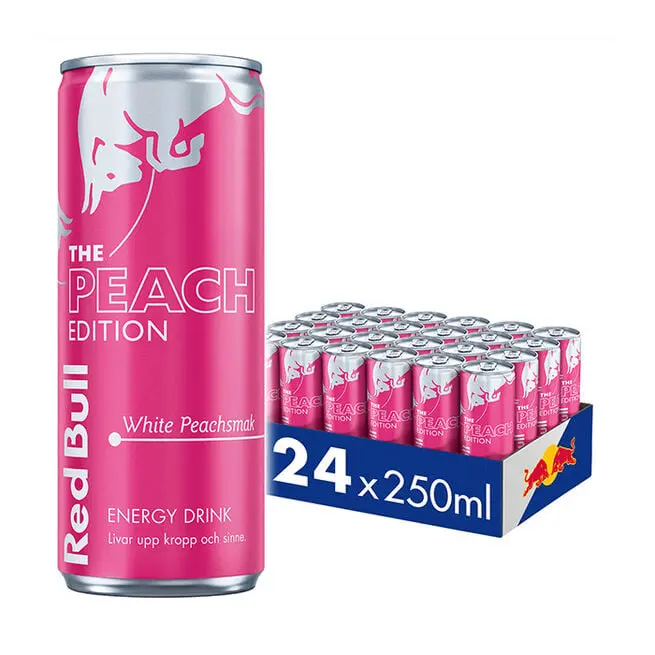 24 x Red Bull Energidryck, 250 ml, White Peach 2 kr pant