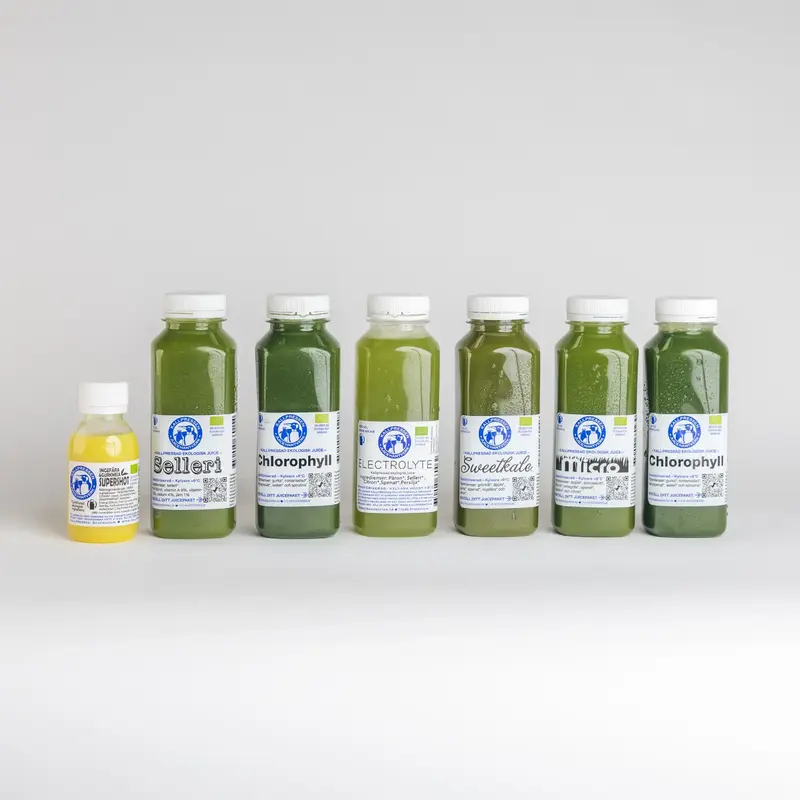 3 dagars Juicefasta paket med 6 juice + 1 shot/dag