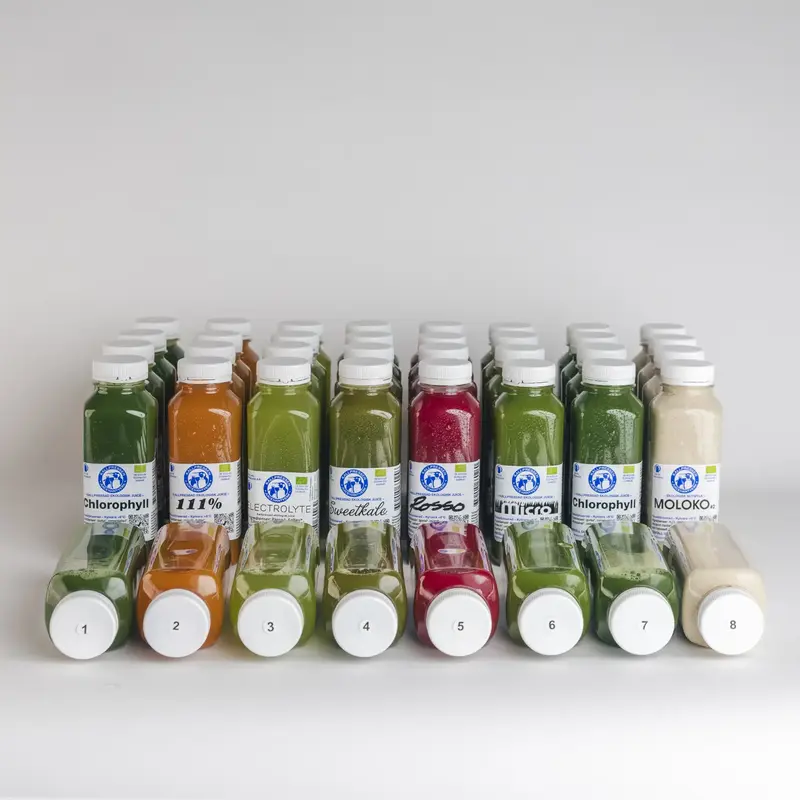 5 dagars Juicefasta paket med 8 juice/dag