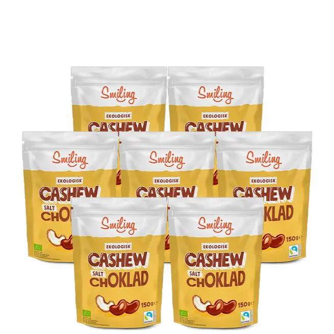 7 x Naturgodis Cashewnötter 150 g