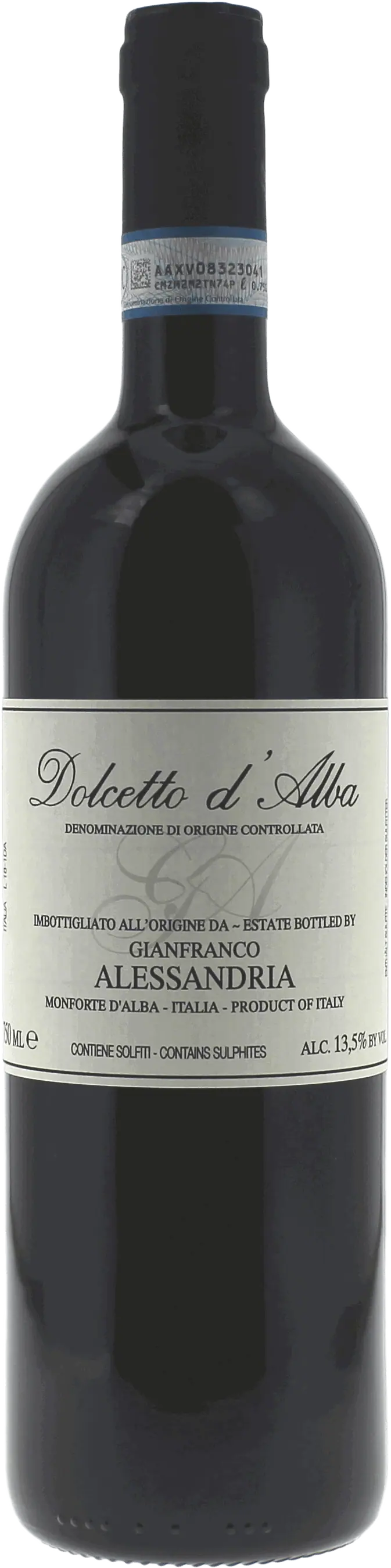 Alessandria Dolcetto Italie, 2021