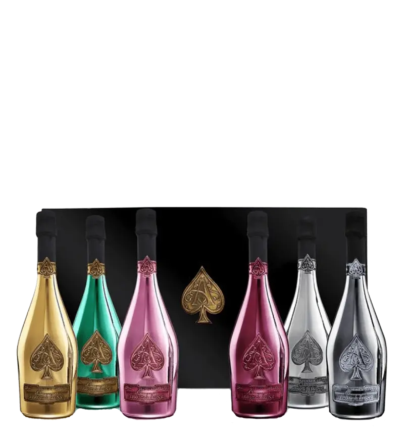 Armand de Brignac La Collection of (Gold, Rose, BdB, BdN, DS, Green) - 6 flasker