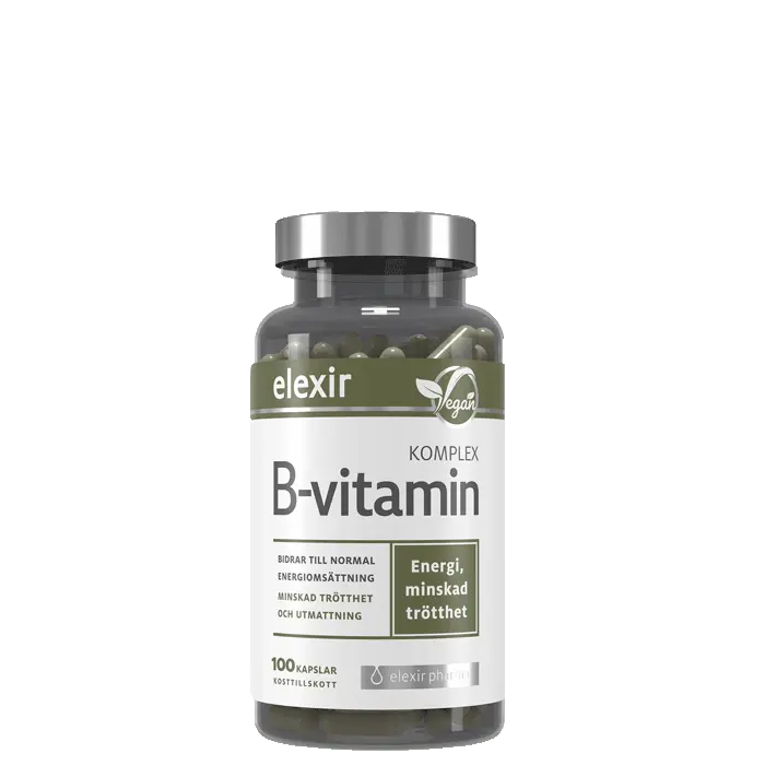 B-vitamin Komplex Vegansk 100 kapslar