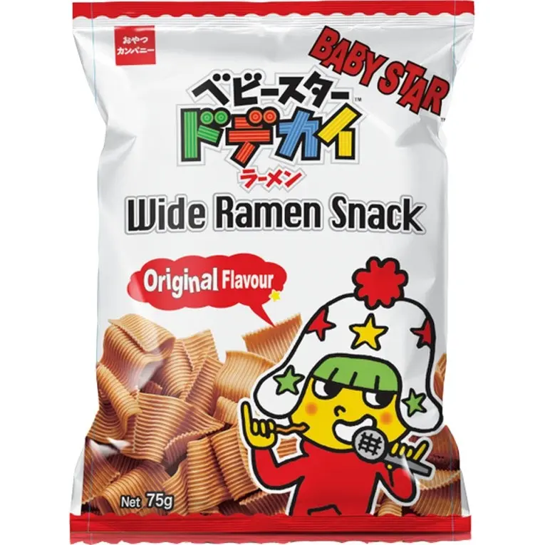Baby Star Wide Ramen Snack Original 75g