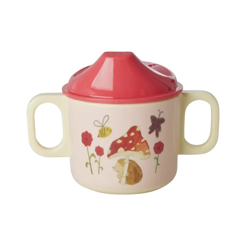 Babymugg Happy forest röd