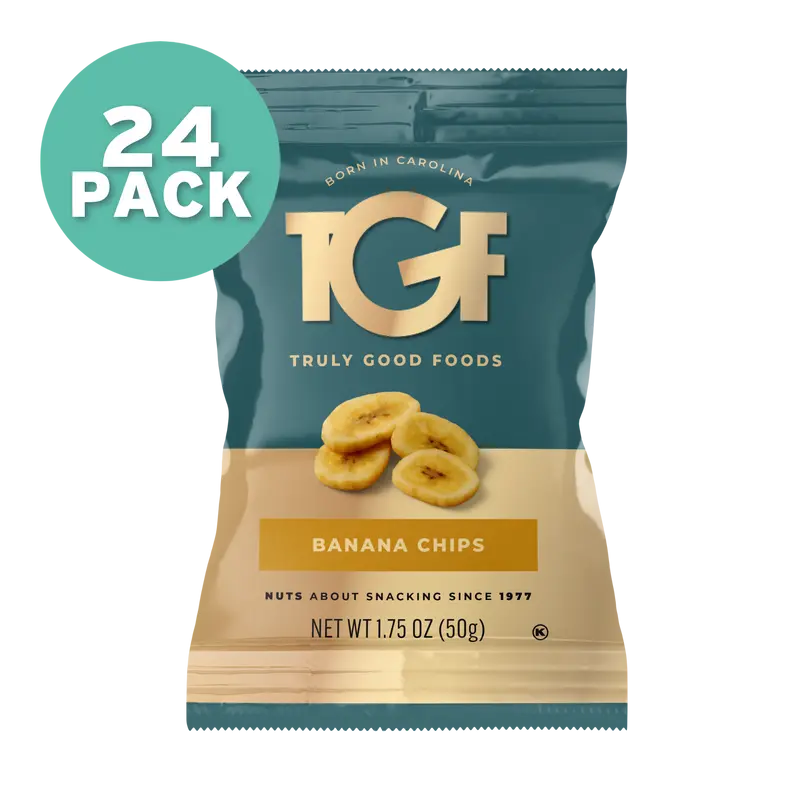 Banana Chips- 24 pack, 1.75oz snack bags