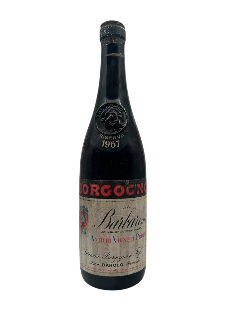 Barbaresco 1967 Riserva dålig etikett
