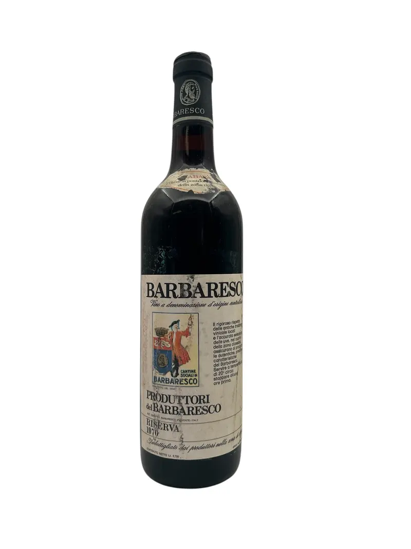 Barbaresco Produttori 1970 Rabaya Bad Label