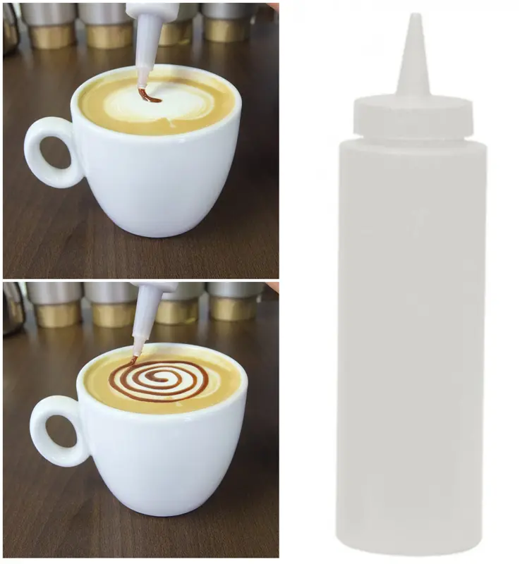 Barista klämflaska för Latte Art