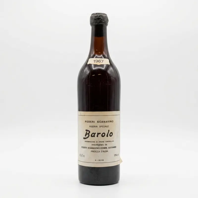 Barolo Riserva Speciale Poderi Scanavino Comm. Giovanni 1967