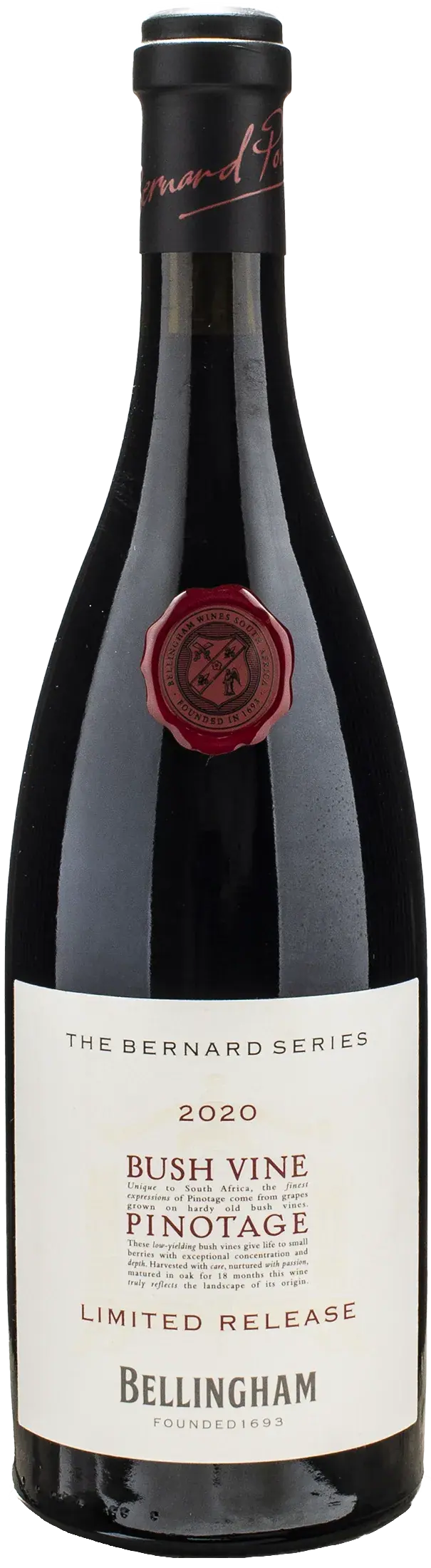 Bellingham The Bernard Series Bush Vine Pinotage Limited Release 2020