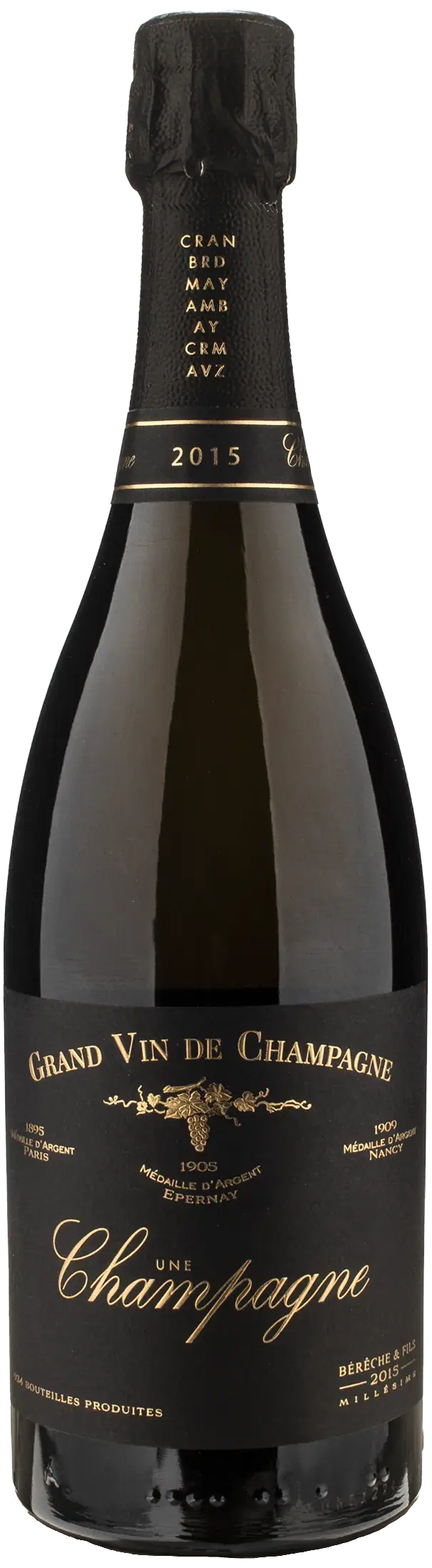 Bereche Champagne Une Extra Brut Millesime 2015