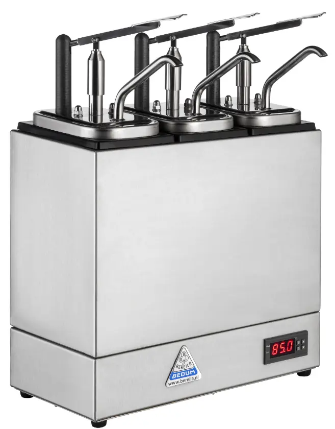 Bereila NEO - Dispenser Bain-Marie med 3 pumpar