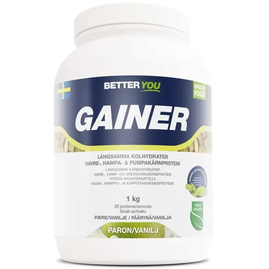 Better You Whole Food Gainer Päron/Vanilj 1kg