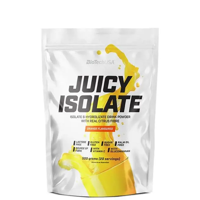 Biotech USA Juicy Vassleproteinisolat Apelsin, 500g