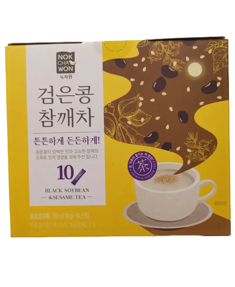 Black Soybean & Sesame Tea (10x18g) Nokchawon KR 黑豆芝麻茶