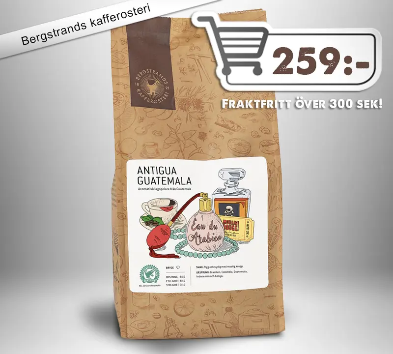Bön Appétit tidigare Bergstrands Antigua Guatemala,  Vulkanutbrott rakt ner i koppen, 1000g