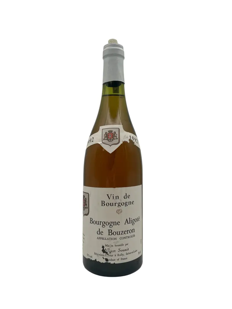 Bourgogne Aligoté Bouzeron 1992 (möjlig skada på etiketten)