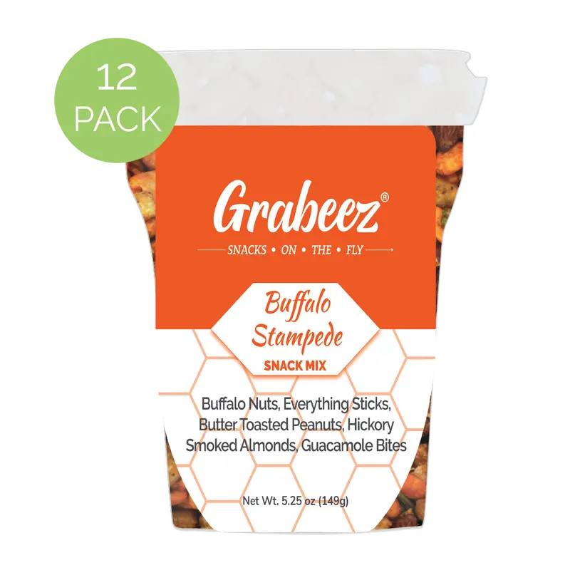 Buffalo Stampede – 12 pack, 5.25oz each Grabeez® Snack Cups