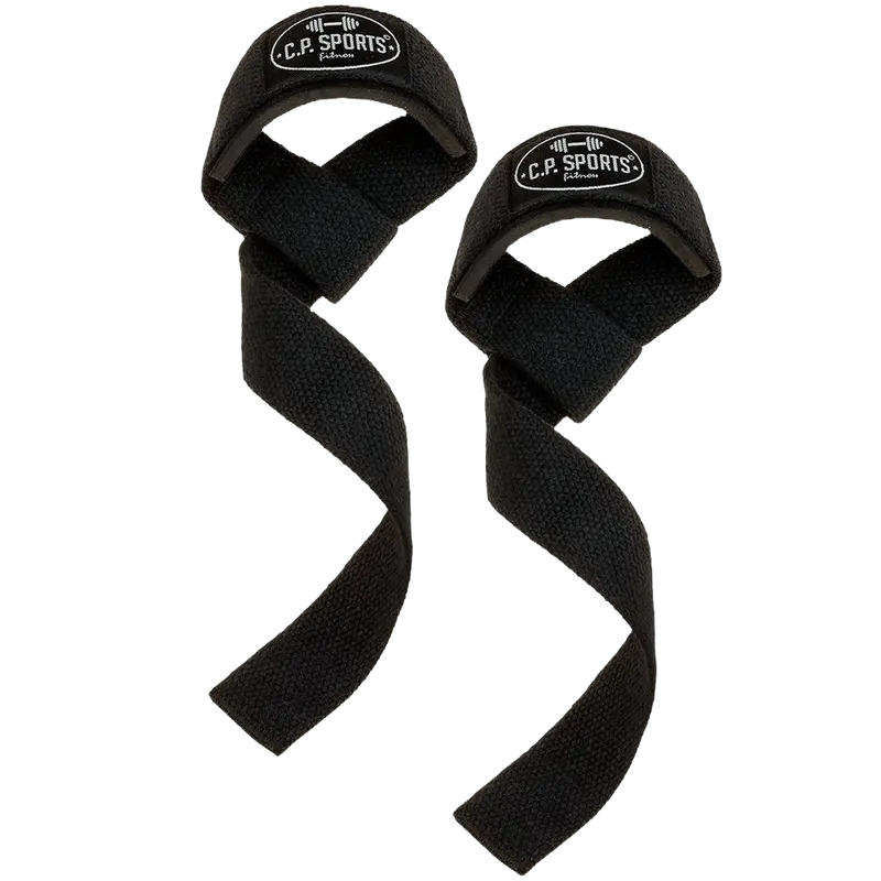 C.P. Sports Padded Lifting Straps, Black