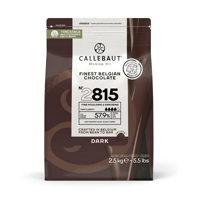 Callebaut 2815 Mörk Choklad 57,9% 2,5kg