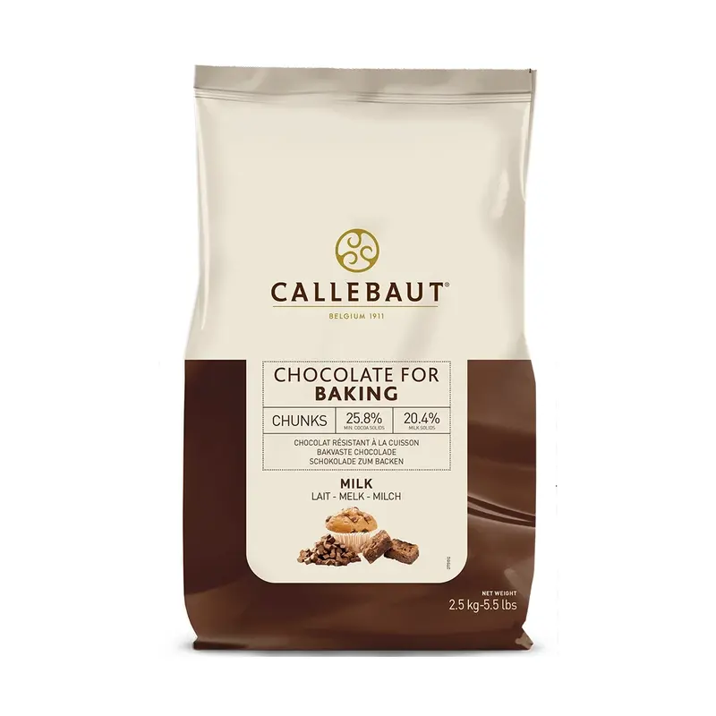 Callebaut Mjölkchoklad Chunks 2,5kg