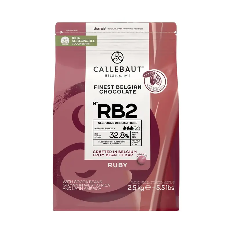 Callebaut RB2 Ruby Choklad 32,8% 2,5kg