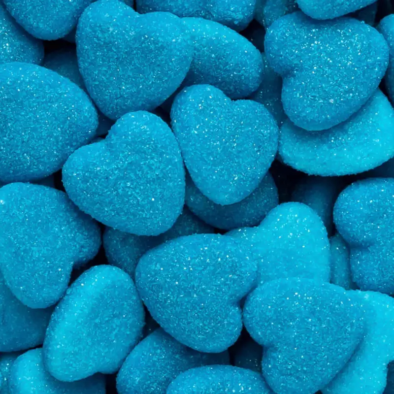 Candit Blue Razz Hjärtan