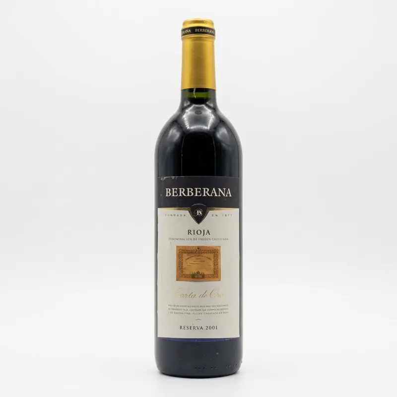 Carta de Oro Rioja Reserva 2001