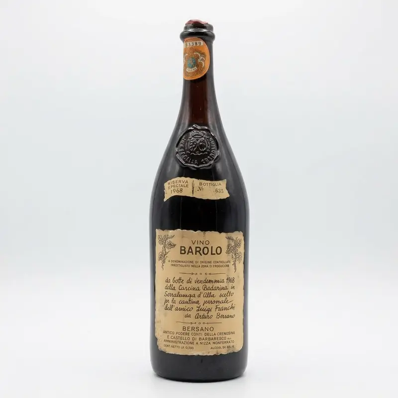 Cascina Badarina Barolo Bersano 1968 Riserva Speciale no 635