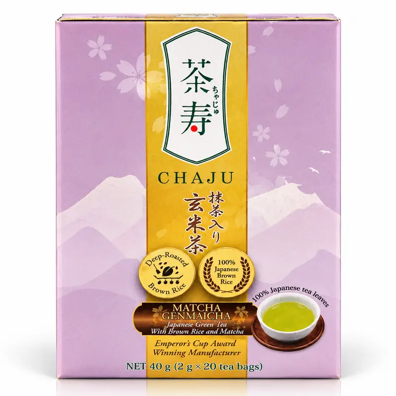 Chaju Matcha Genmaicha Grönt Te med rostat brunt ris & matcha 40g
