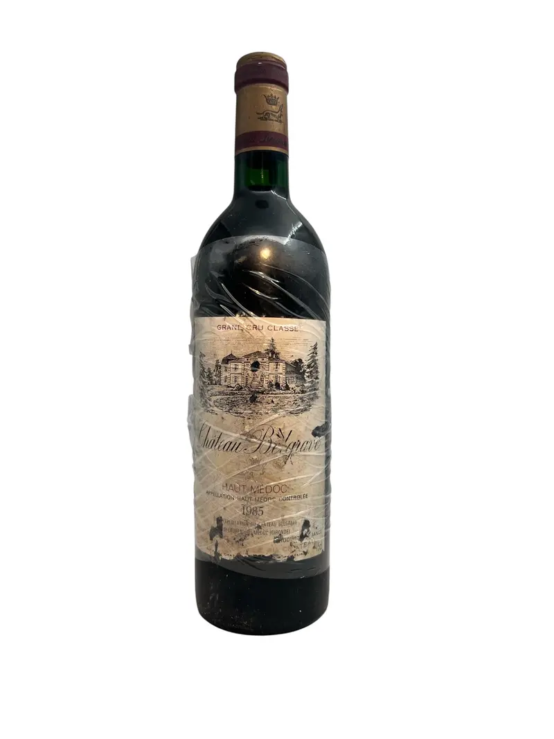 Château Belgrave 1985 från Haut-Médoc dålig etikett Grand Cru Classé