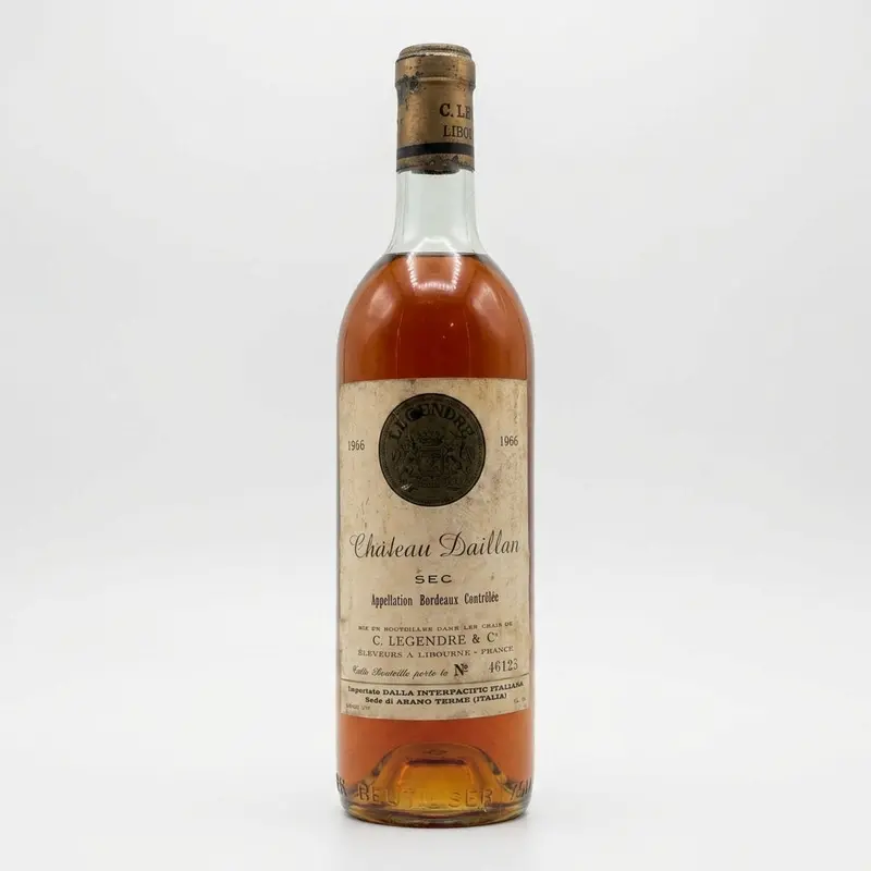 Château Daillan Bordeaux C. Legendre & C° 1966