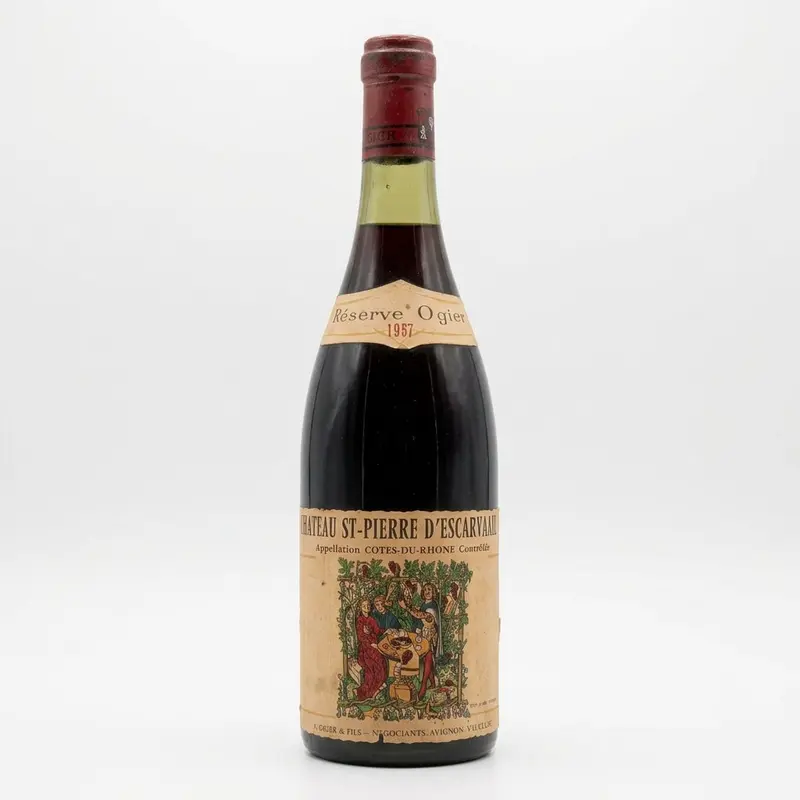Château St-Pierre d'Escarvail Côtes du Rhône Rigal 1957
