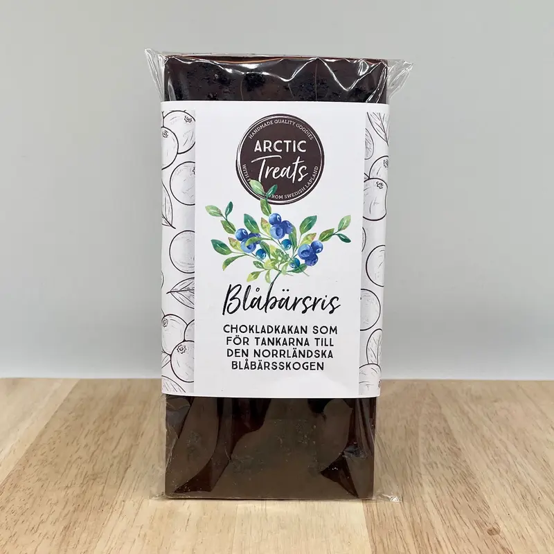 Chokladkaka blåbärsris