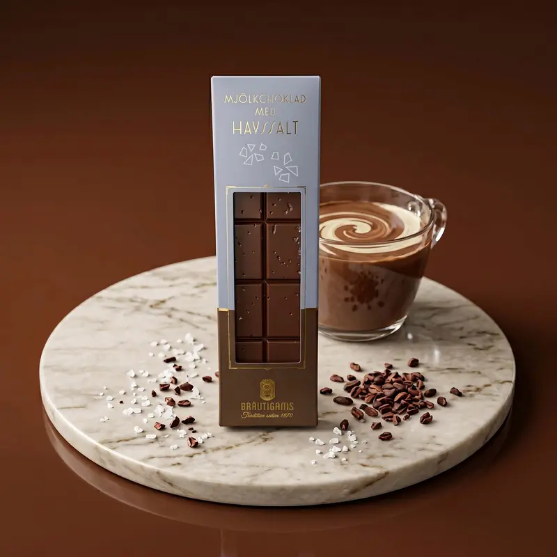 Chokladkaka mjölkchoklad med havssalt
