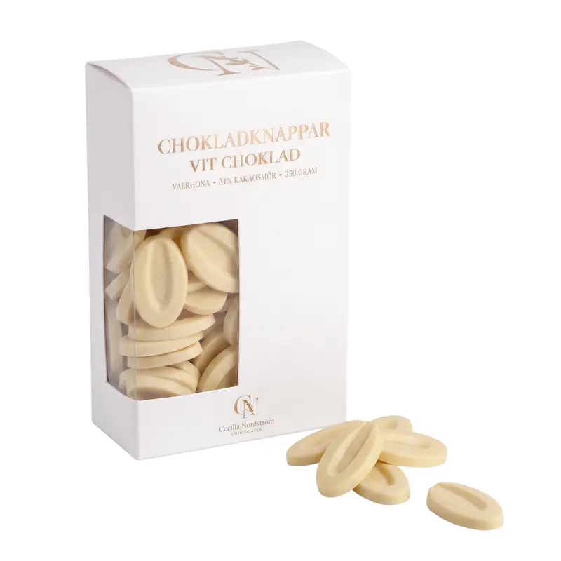 Chokladknappar Vit choklad