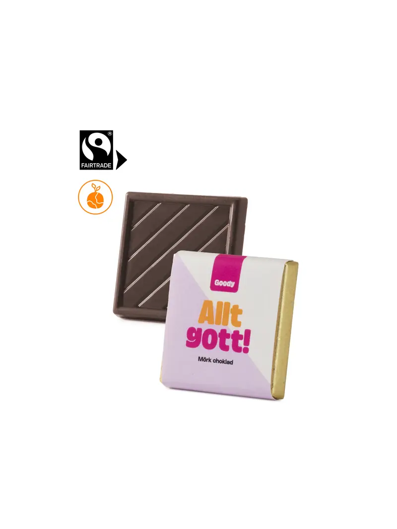 Chokladkvadrater 5g Eko & Fairtrade Express