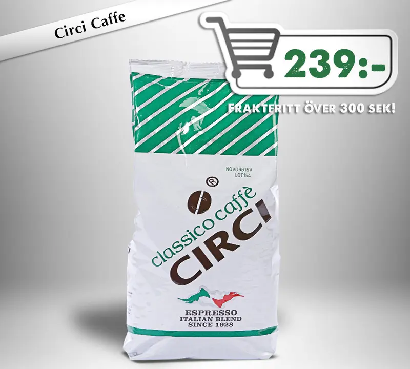 Circi Vit, 60% Arabica, 40% Robusta, hela bönor, 1000g