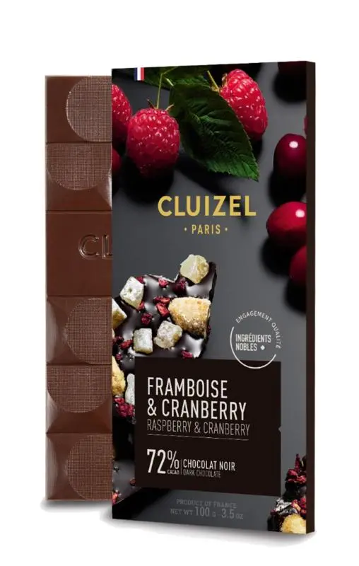 Cluizel Hallon & Tranbär i Mörk choklad 72%