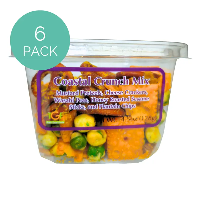 Coastal Crunch snack mix 6 pack, 4.5oz cubes