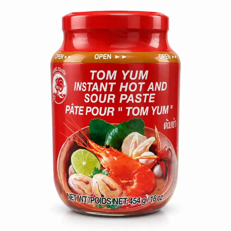 Cock brand Pantai Tom Yum-pasta Stark & Syrlig 454g