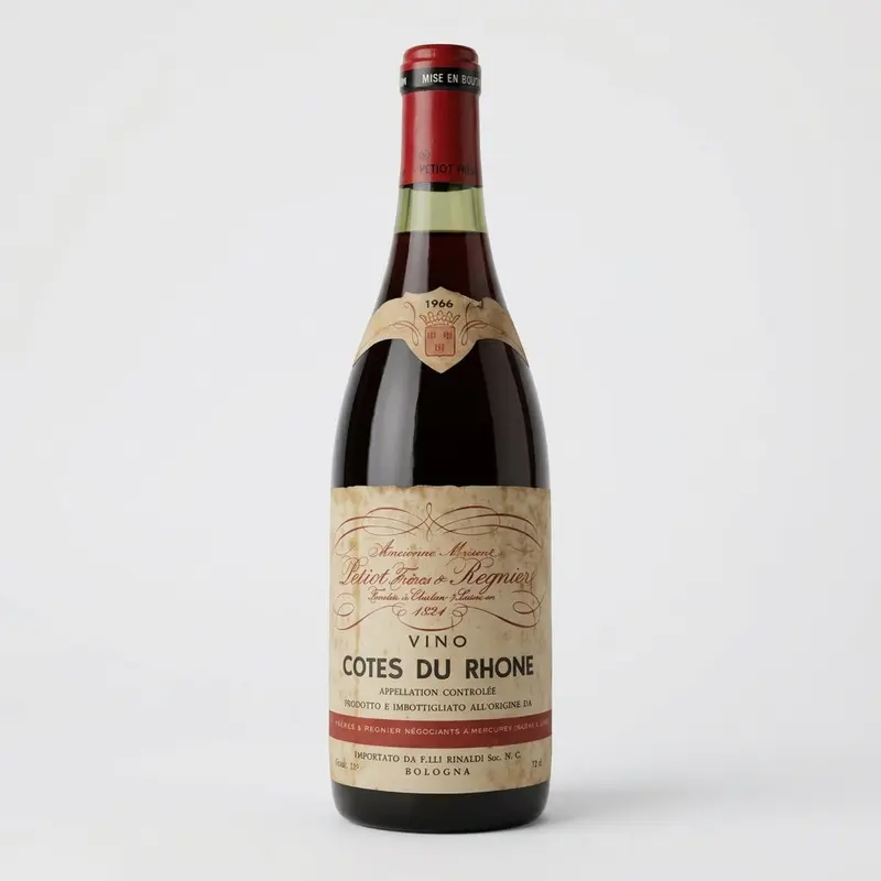Côtes du Rhône Petiot Frères & Regnier 1966