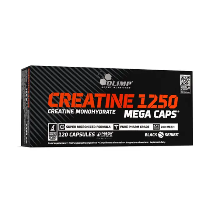 Creatine 1250 Kreatin Monohydrat 120 Mega Kapslar