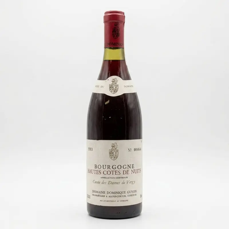 Cuvée des Dames de Vergy Hautes Côtes de Nuits Domaine Dominique Guyon 1983
